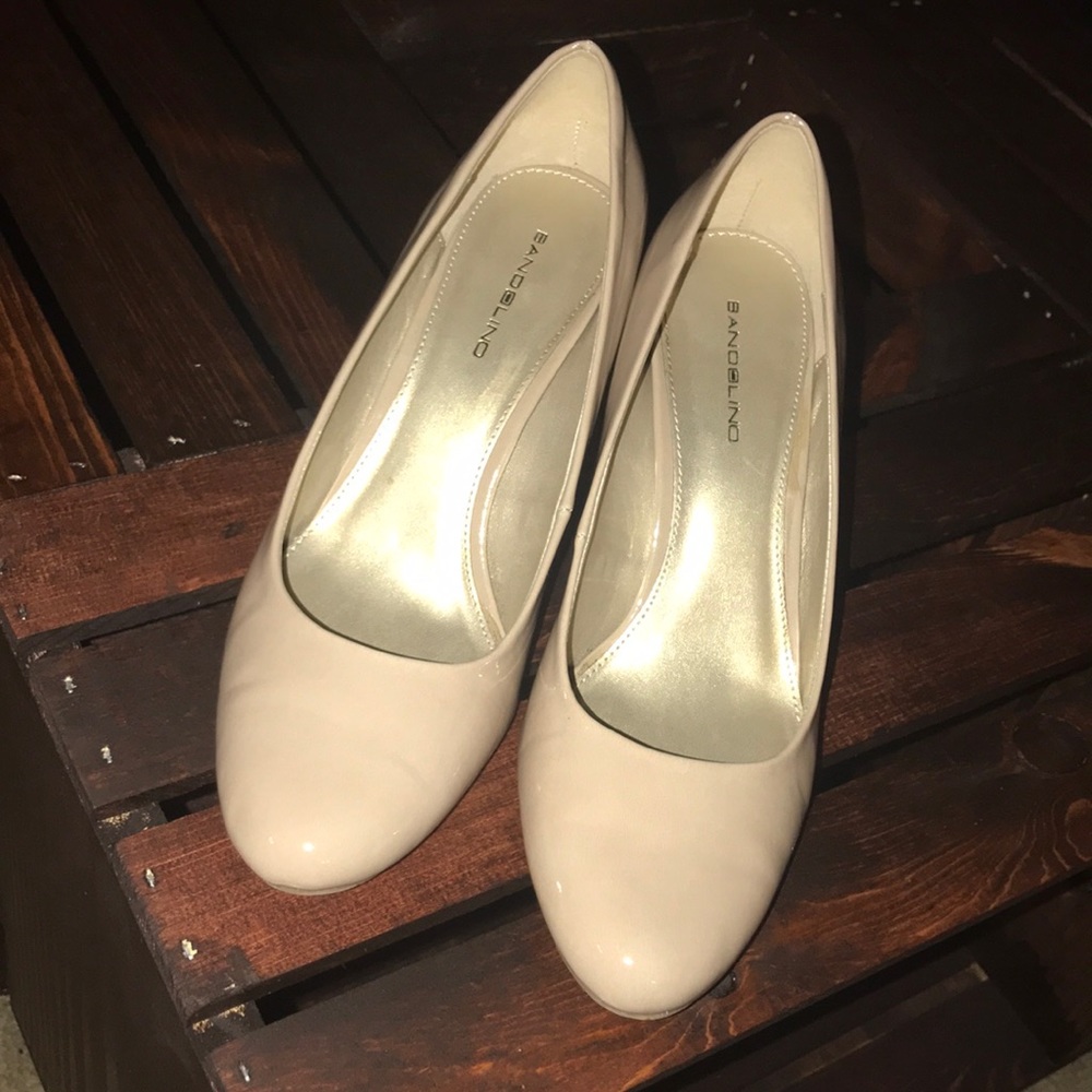 Nude Patent Heels